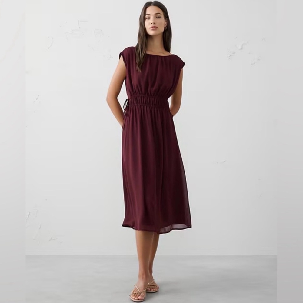 NWT Banana Republic Burgundy Side-Tied
Mini Dress
